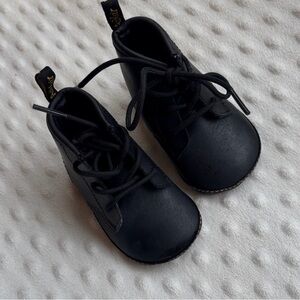Dr. Martens Black Baby Walker Shoes